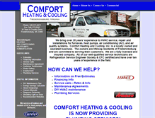 Tablet Screenshot of comforthc.brickmanngroup.com
